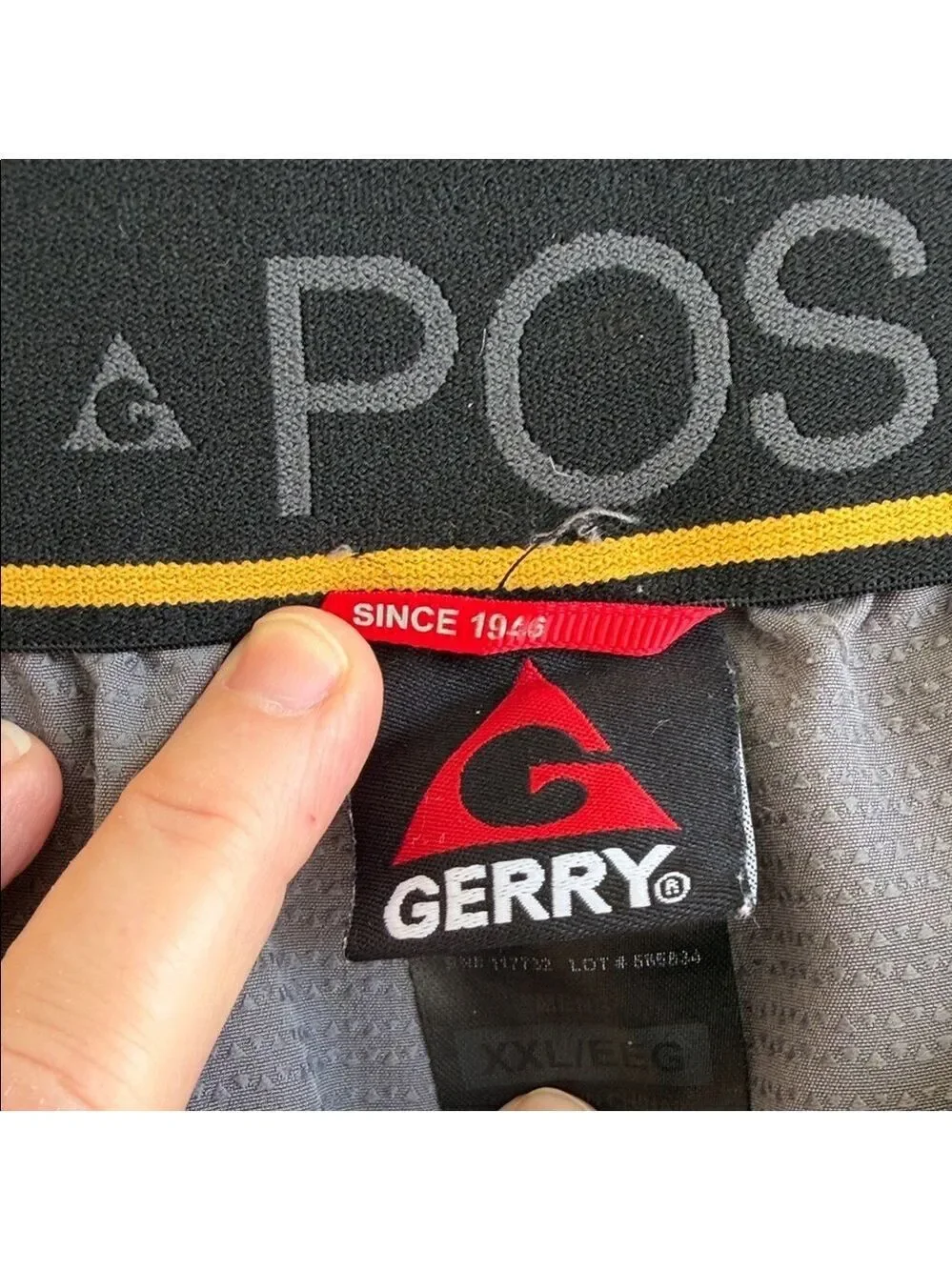 Gerry Men's Gray 4-Way Stretch, Elastic Waistband Lightweight Trail Short Sz XXL